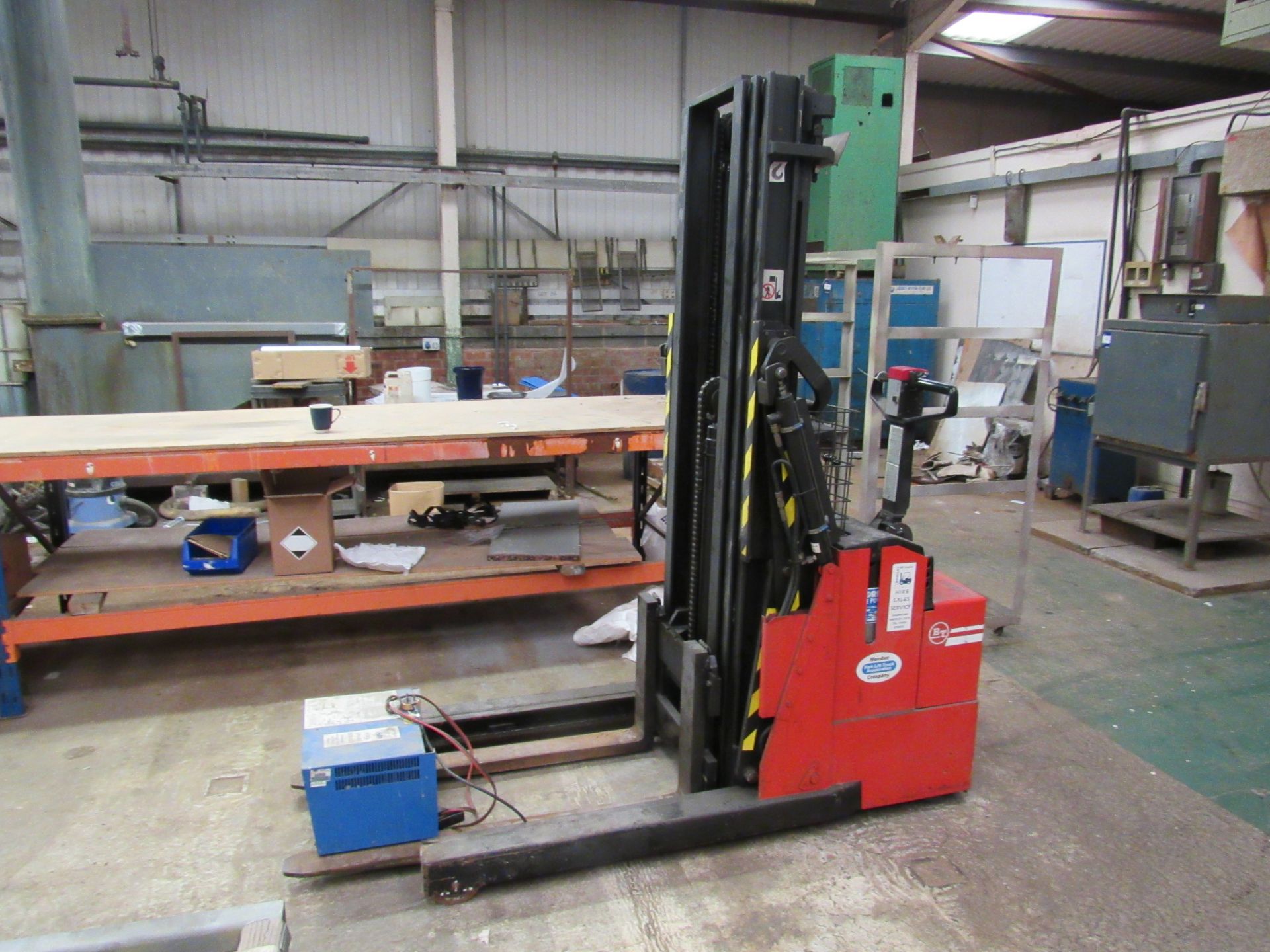 BT LSR 1200/2 1200Kg Electric 3 Axis Stacker Truck with Charger - Located on the first floor. The - Image 2 of 5