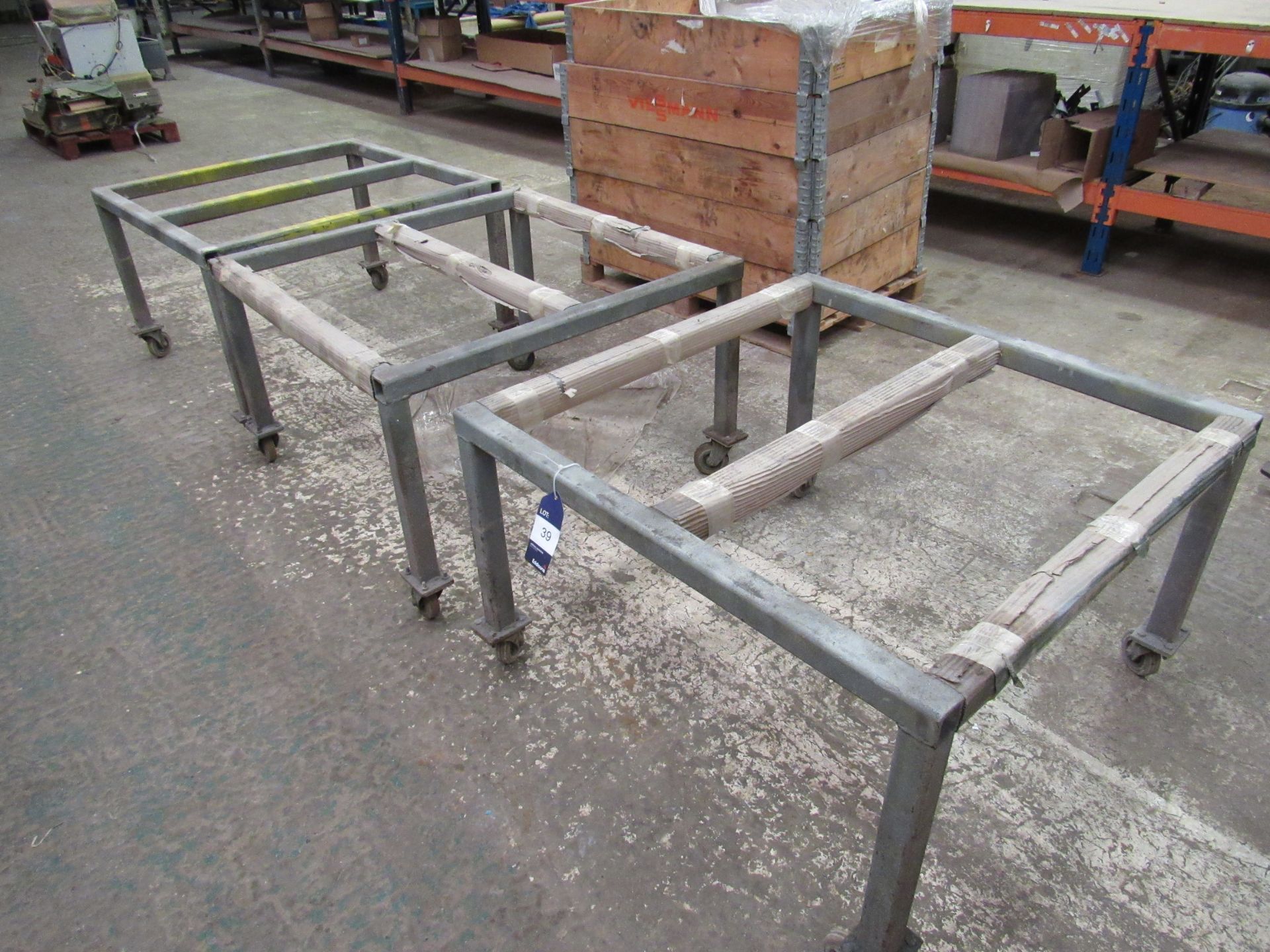 3 Mobile Steel Stands - Located on the first floor. The only removal access for large items is via