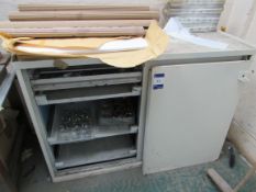 Steel Sliding Door Cabinet and Contents - Located on the first floor. The only removal access for