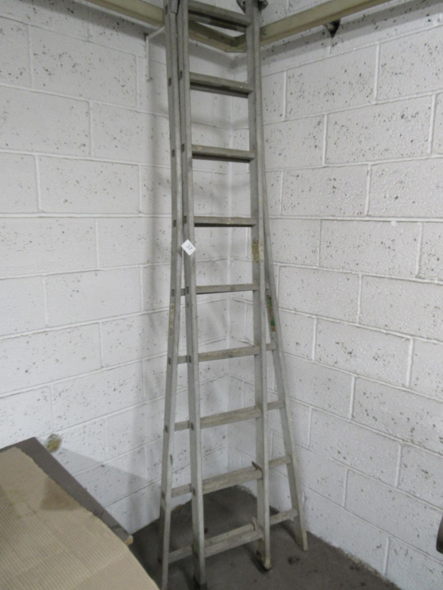 9 Stave Double Extension Ladder - Located on the first floor. The only removal access for large
