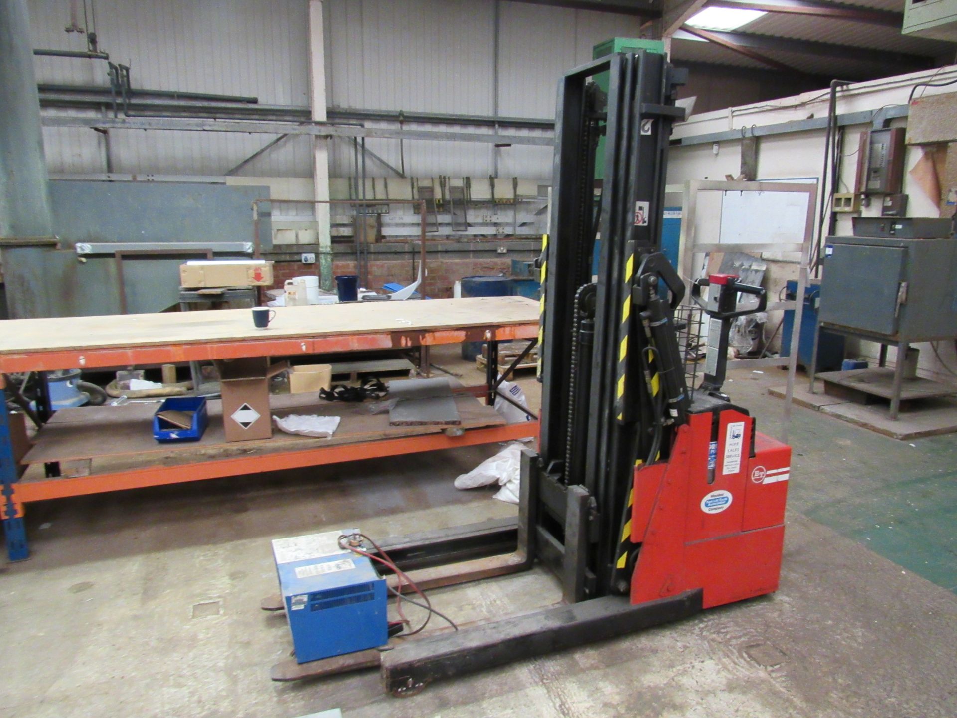 BT LSR 1200/2 1200Kg Electric 3 Axis Stacker Truck with Charger - Located on the first floor. The