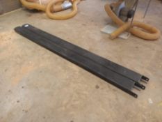 Pair of 8' forklift extension tines