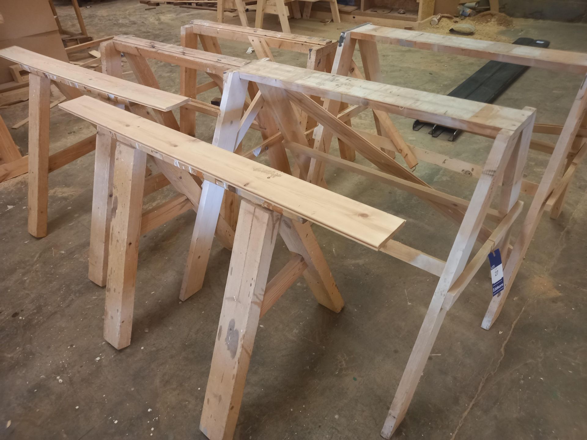 3 x Pairs of Handmade Builders Trestles