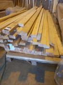 Qty of assorted Sawn Redwood Timber Lenths 50mm x 100mm, mostly 4.2m long