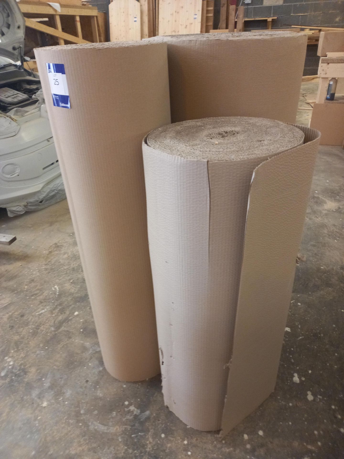 3 x Part Rolls of Cardboard Packaging