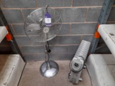 Airforce Floor Standing Oscillating Fan & Airforce Mobile Oil Filled Radiator