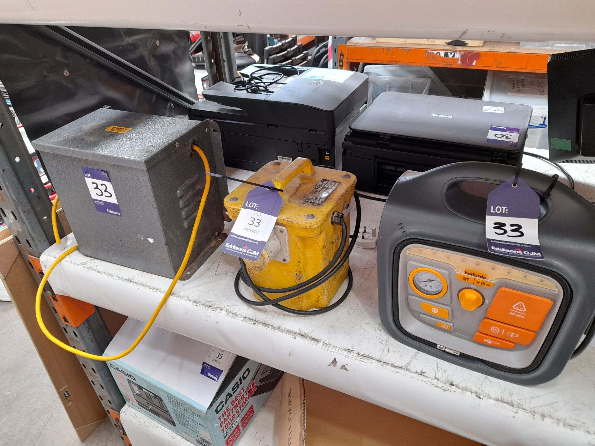 110v Transformer, Halfords Powerpack & unbadged Transformer