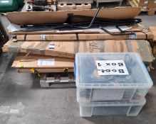 Approx.8 x Various Clothes Racks, Black, with 2 x Crates of Clothes Hangers