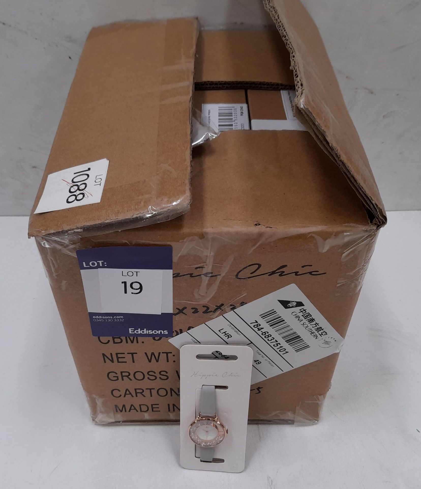 A box of Hippie Chic 'Sparkle' watches- unopened (60) total approx. RP £1500