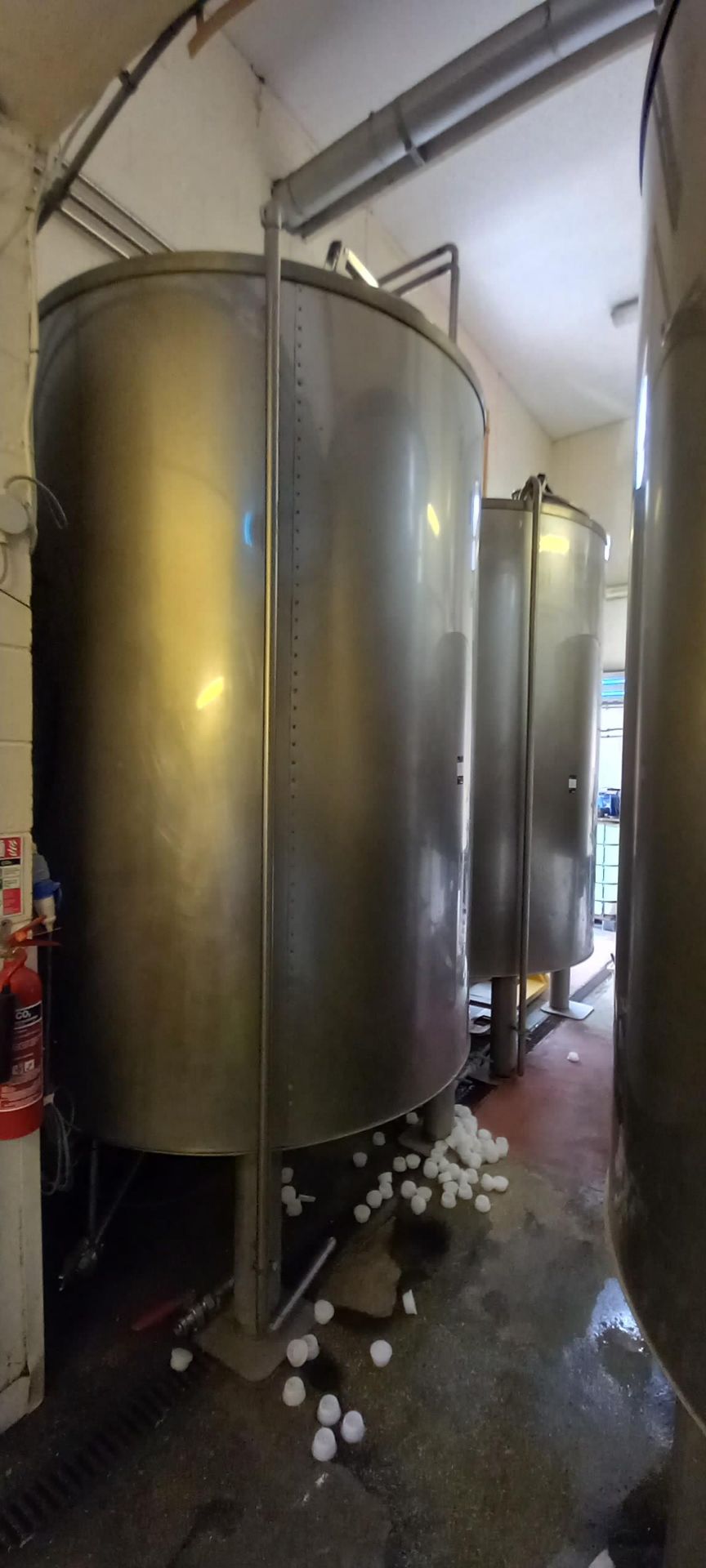 Stainless Steel Mashtun on legs with stainless steel infeed hopper (Height 1.5m), Stainless Steel - Image 5 of 6