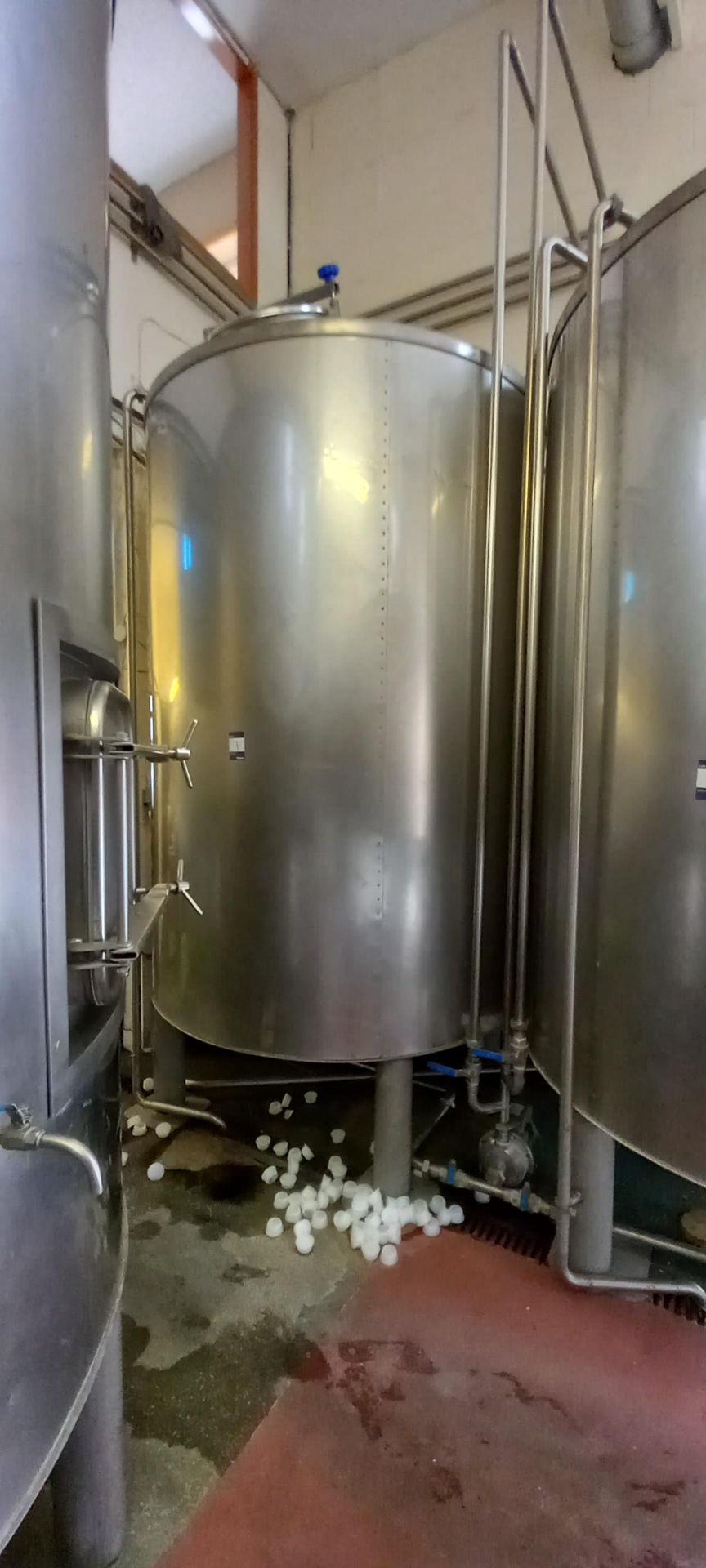 Stainless Steel Mashtun on legs with stainless steel infeed hopper (Height 1.5m), Stainless Steel - Image 4 of 6