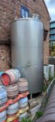 Stainless Steel High Rise Fermenting Vessel (located outside to back) (Purchaser to remove lot
