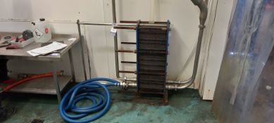 Heat Exchanger UKE4-4 105 Plates with Hose serial number C-9307 (2009) N.B. pipework included, is