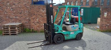 Mitsubishi F618 Side Shift Gad Forklift Truck, serial number EF25A60971 (1996) rated capacity;