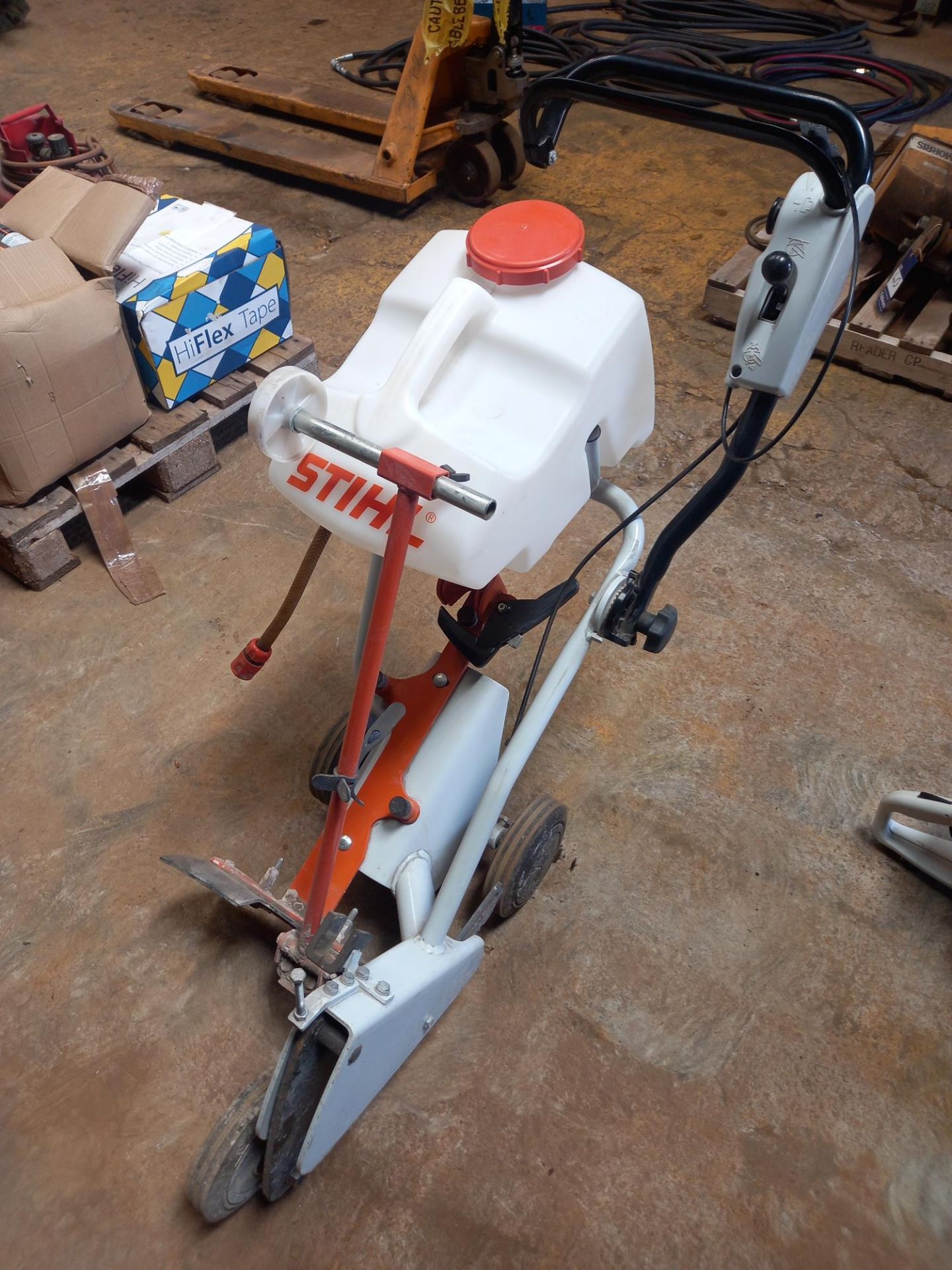 Stihl Pedestrian operated Stihl saw path/trench cutting frame