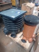 Pallet of assorted drainage fittings including inspection chamber manholes & drainage centecks