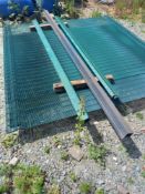 CLD securus 358 prison fencing, 3 full panels, 1 part panel & 2 posts