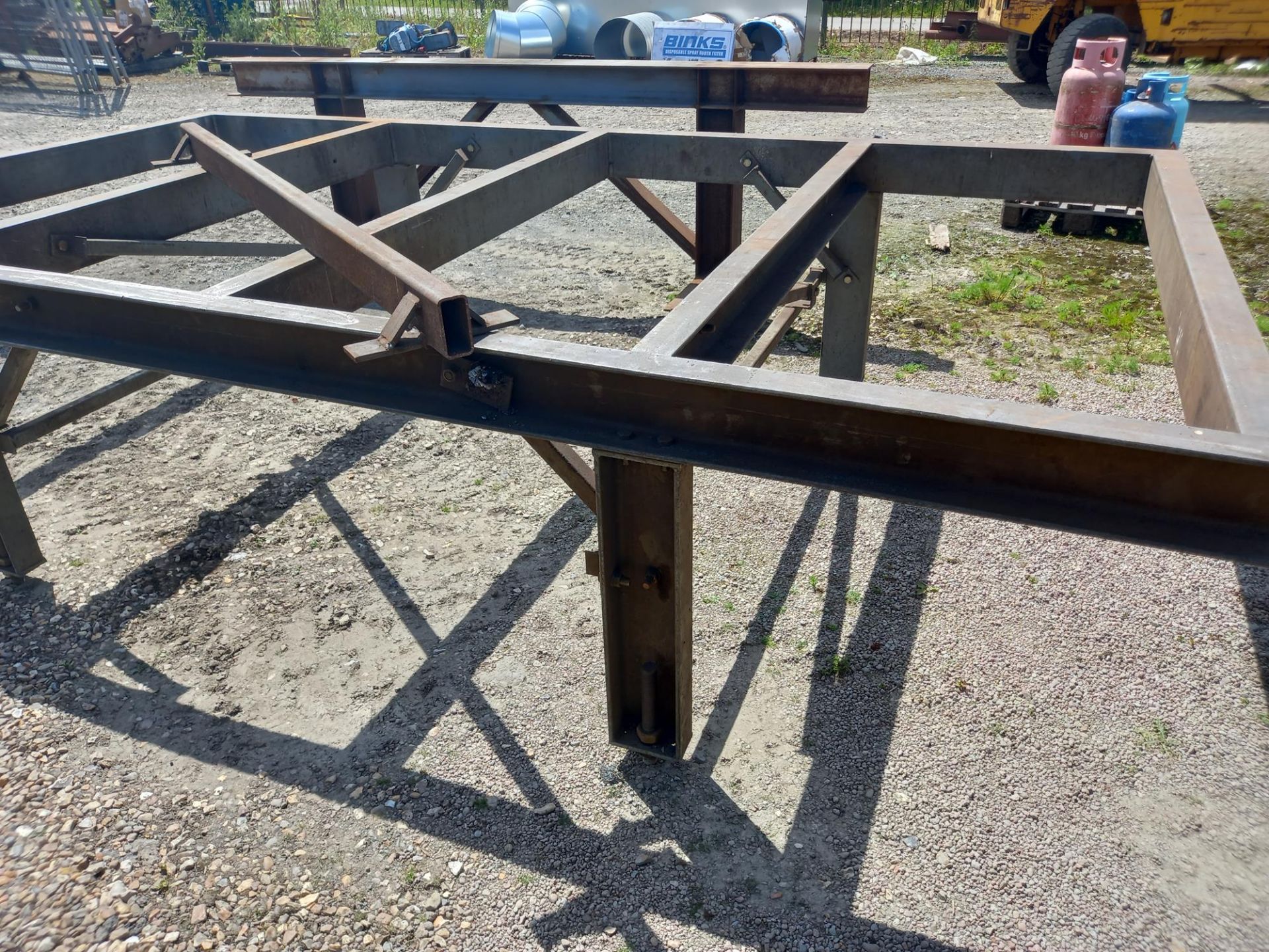 Bespoke C-section steel fabricating Frome & extension trestle - Image 2 of 2