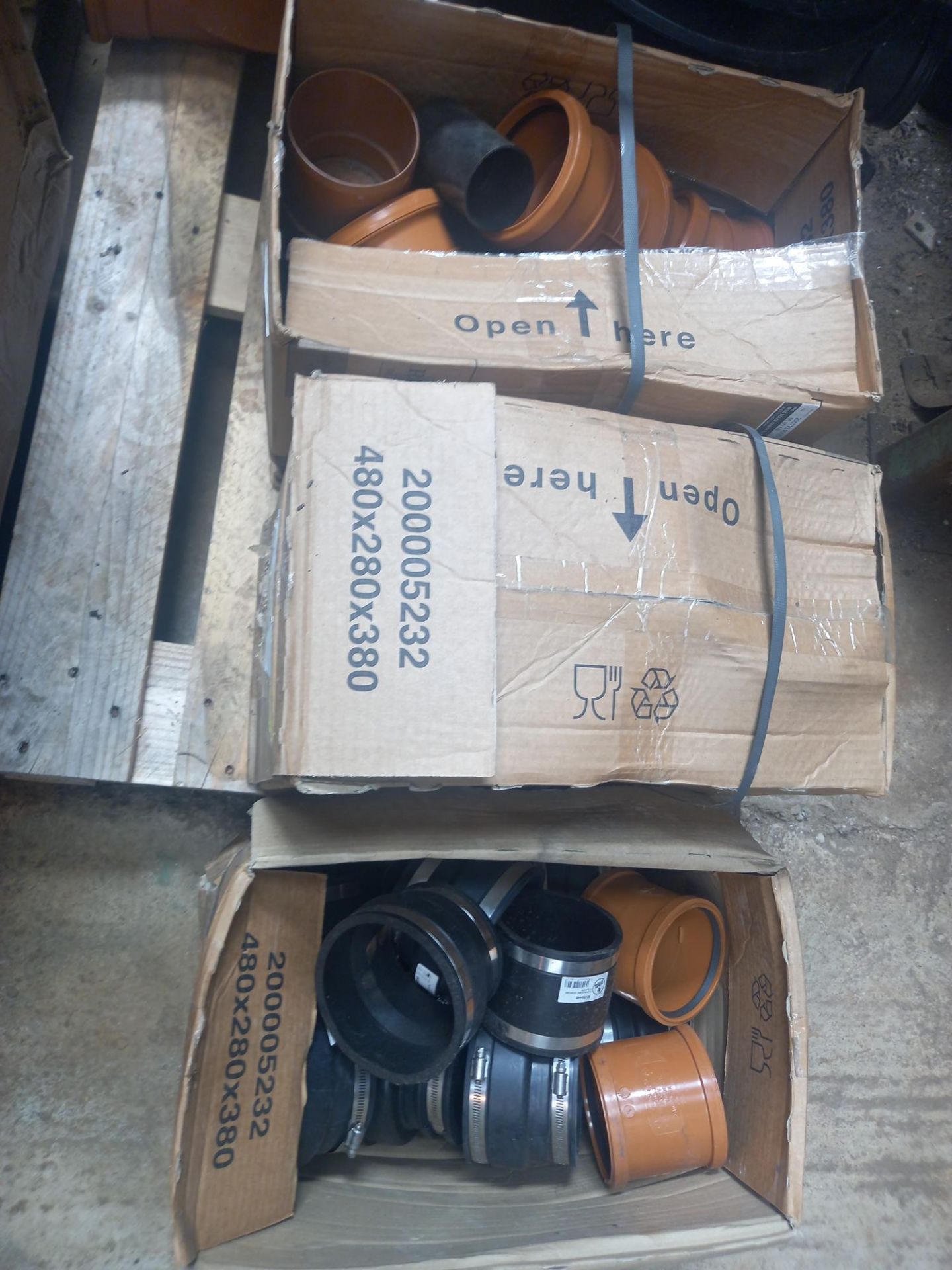 Pallet of assorted drainage fittings including inspection chamber manholes & drainage centecks - Image 2 of 2