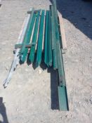 Pallet of palisade fencing components