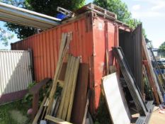 20ft Storage Container including Contents