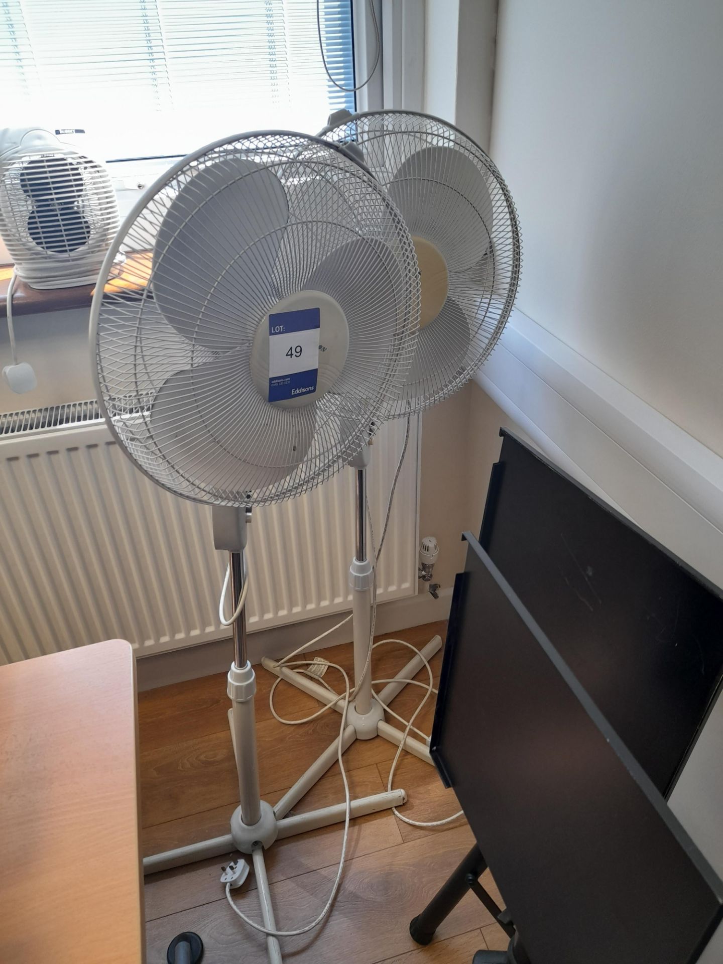 2 x Office fans, and heater