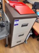 2 x Assorted metal office filing cabinets (Contents not included)