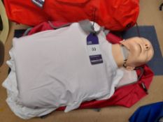 Pair of CPR training manikins, to bag