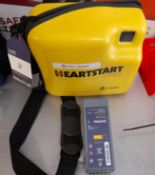 Heart Start FR2 semi-automatic defibrillator, with spare battery