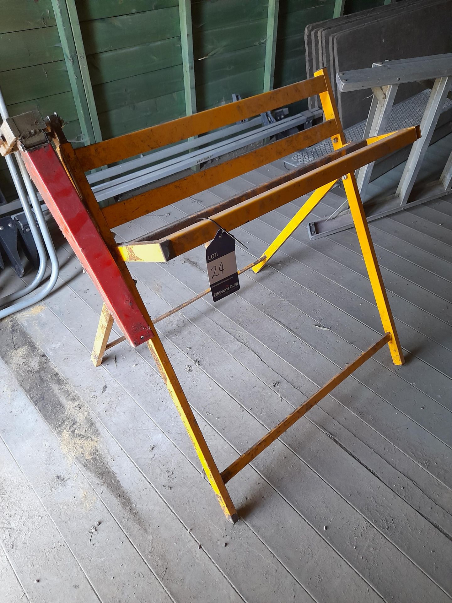 Unbadged Log Sawhorse