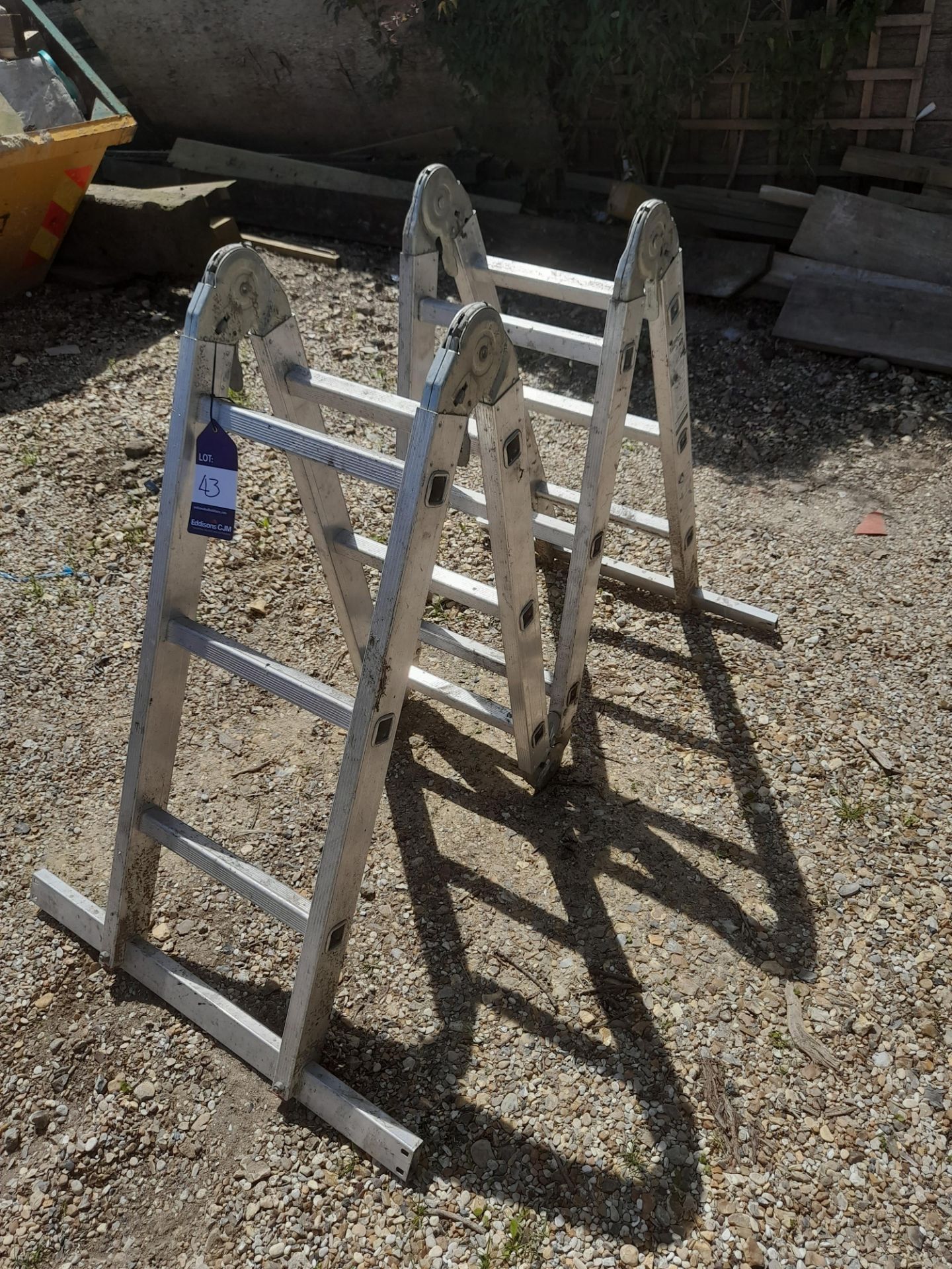 4 Section Aluminium Folding Ladder 3600mm - Image 2 of 4