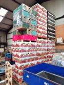 Approx. 300 Various Apple Themed Produce Boxes