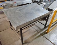 Stainless Steel Inclined Packing Table 1350mm x 800mm