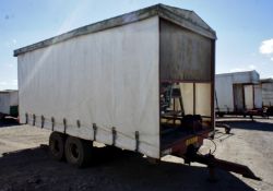 VHS 545-6V055 Twin Axle Drawbar Trailer with Canopy