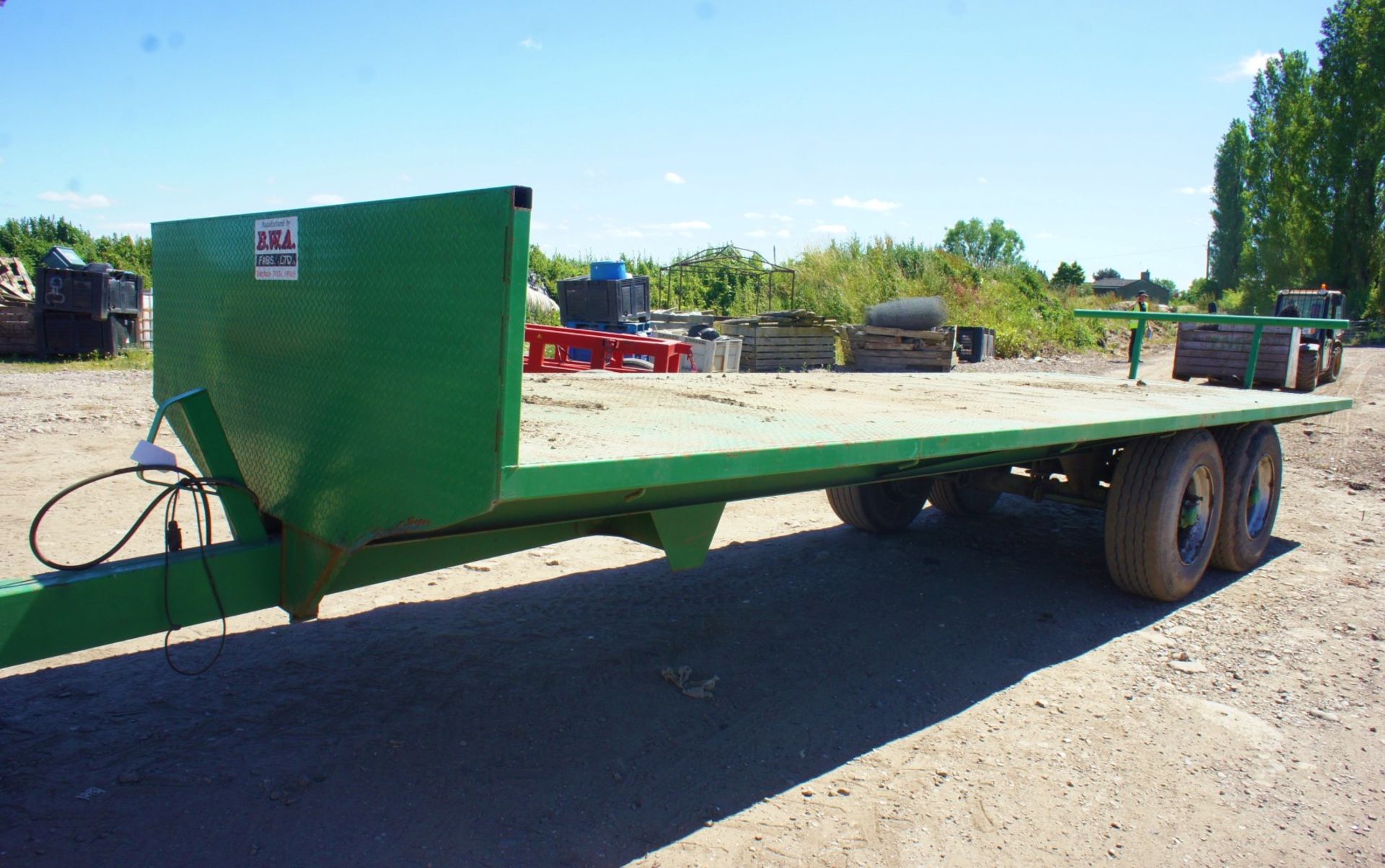 BWA 26ft Twin Axle Flatbed Trailer, GTW 10,000Kg, Serial Number 60420, Year 2010 - Bild 6 aus 7