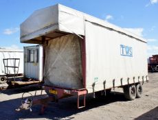 VHS/MBE 656 Twin Axle Drawbar Pallet Trailer Capacity 10T, 2014, 6m x 2.5m x 2.5m