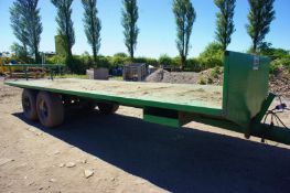 BWA 26ft Twin Axle Flatbed Trailer, GTW 10,000Kg, Serial Number 60420, Year 2010