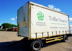 Twin Axle Steerable Drawbar Trailer, Barn Doors & Curtain Sides 7m x 2.5m x 2.8m