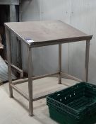 Stainless Steel Inclined Packing Table 800mm x 600mm