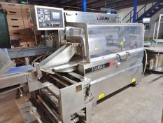 Ulma Sienna LSBI Flow Wrapper with Compressor & Outfeed Conveyor, Serial Number 1220913, Year 2015