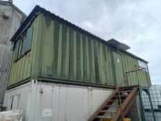 30' Anti vandal office c/w kitchen area, electrics, lighting & heating and access steps