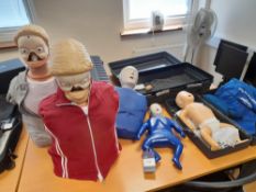 Assortment of CPR training manikins, to include Re