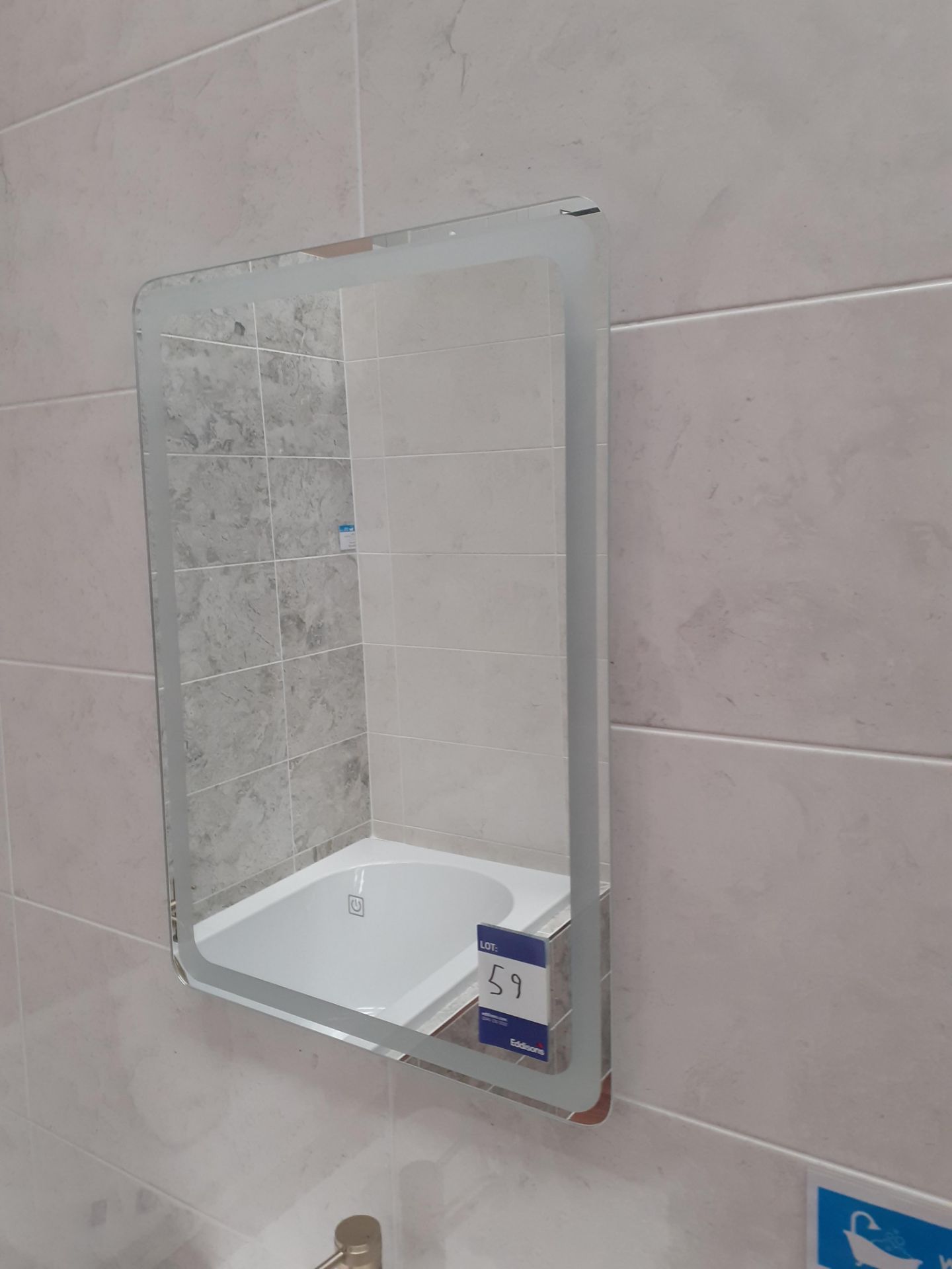 Illuminated Mirror 750 x 500mm - To be disconnected by a qualified tradesperson/electrician.