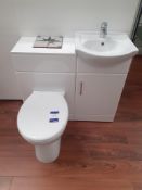 Cabinet Unit with Sink & Low Level WC