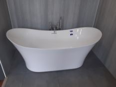 Freestanding Bath with Taps