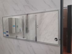 Wall Mount Illuminated Mirror 1200 x 450mm - To be disconnected by a qualified tradesperson/