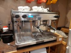 Expobar G-10 Twin Head Stainless Steel Commercial Coffee Machine, with Casadio Coffee bean grinder