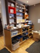 Fitted back shelving and back counter unit, overal