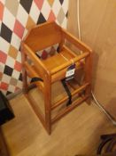 Wooden highchair