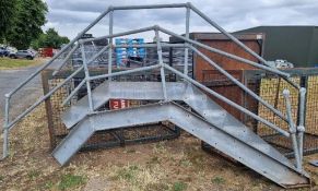 Heavy Duty Platform Hand Rails x 2. Please note this lot is located in Hemswell, Lincolnshire, UK. V